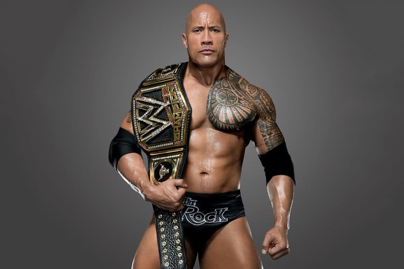 Dwayne The Rock Johnson Arnold Schwarzenegger WWE Champion