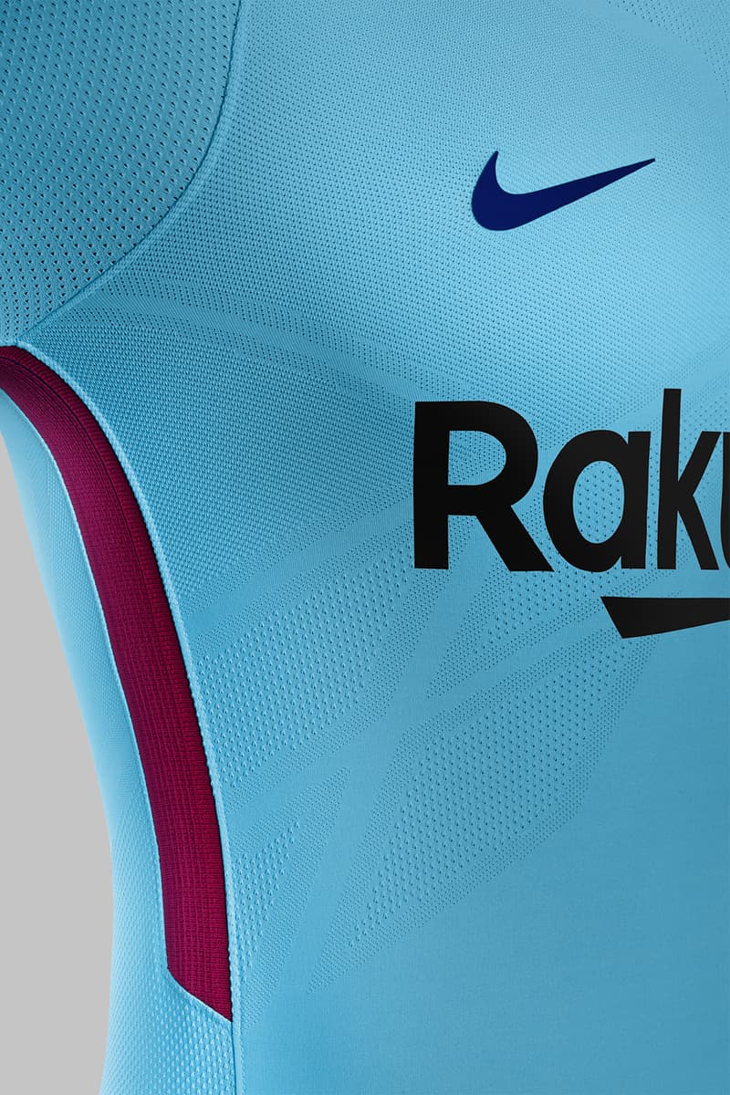 Fc Barcelona S 17 18 Blue Nike Away Kit Hypebeast Fc Barcelona S 17 18 Blue Nike Away Kit Hypebeast