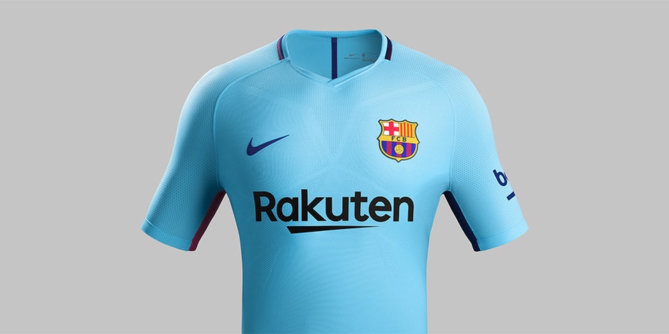 Fc Barcelona S 2017 18 Blue Nike Away Kit Hypebeast