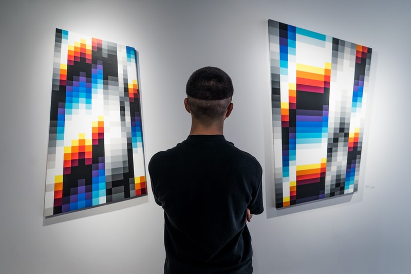 Felipe Pantone "PLANAR DIRECTION" Exhibition Station 16 Gallery Montreal Mural Festival 2017 Artwork Art Interview