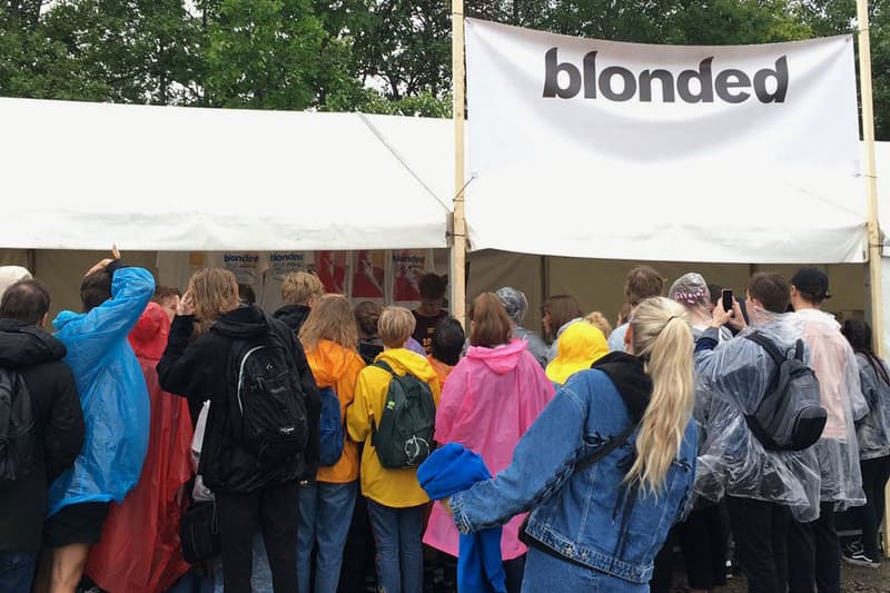 Frank Ocean Merch Stand