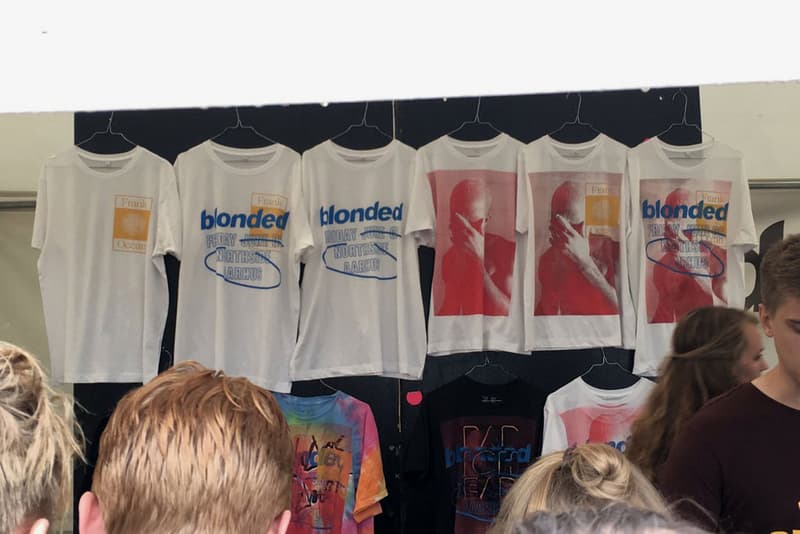 Frank Ocean Merch Stand
