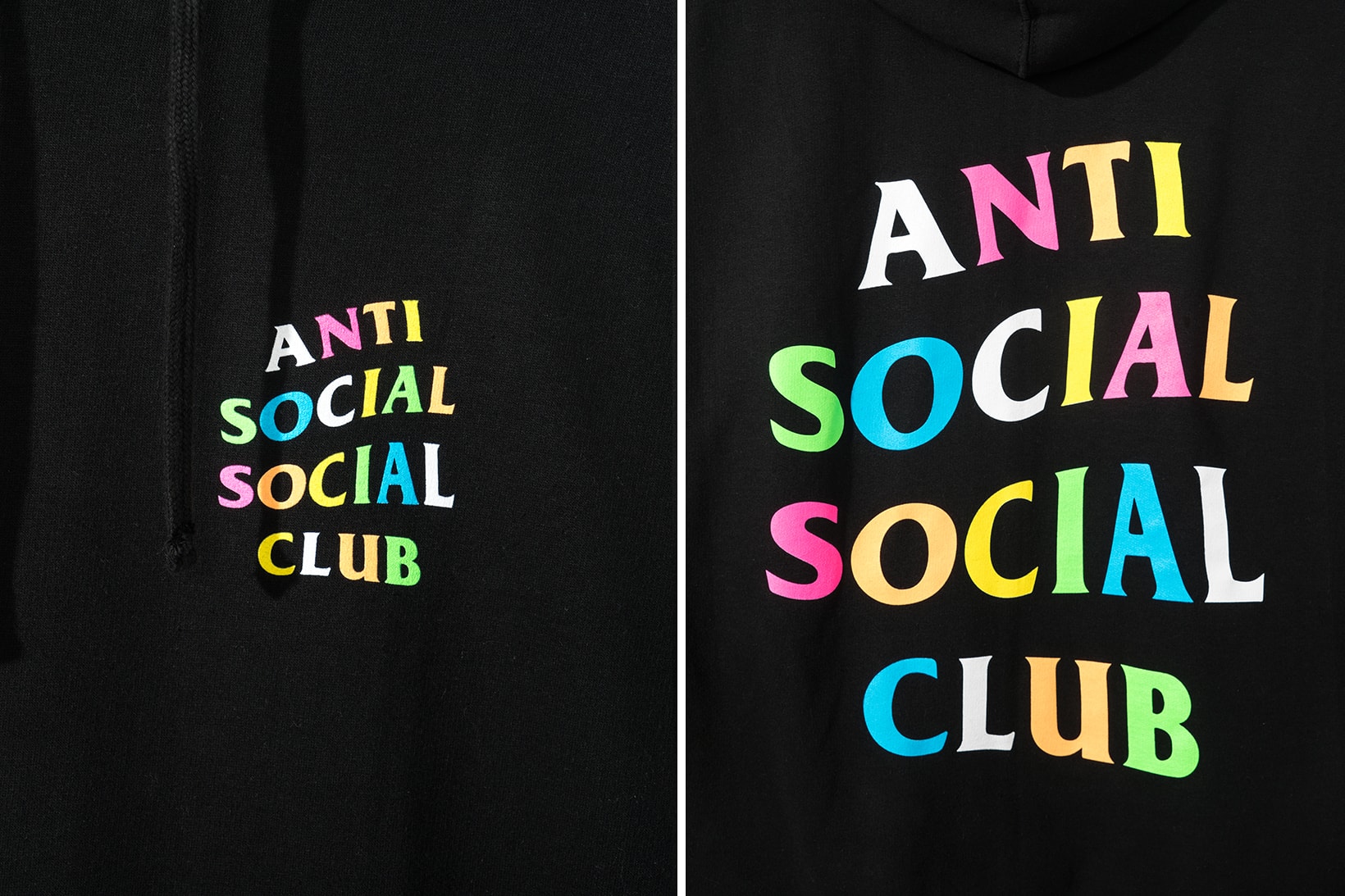 Frenzy Anti Social Social Club Neek Lurk ASSC Los Angeles Dropzone LA Pride Multicolor Hoodie
