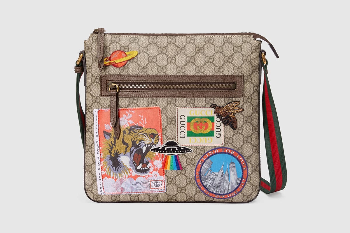 gucci patches backpack