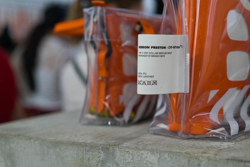 Heron Preston Off-White™ Bag Collaboration Virgil Abloh Fashion Accessories Luxury Collection Capsule Paris Fashion Week Men's