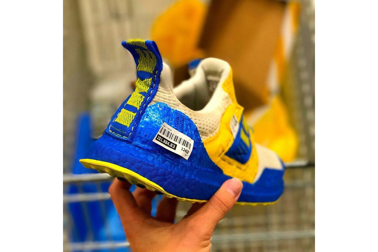 IKEA adidas UltraBOOST Blue Yellow Custom Sneakers