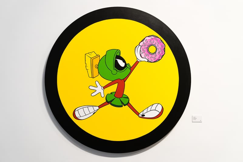 Jerkface Donuts Exhibit Art Show Pop-up Mickey Mouse Spongebob Squarepants Marvin the Martian Artwork Over The Influence Gallery