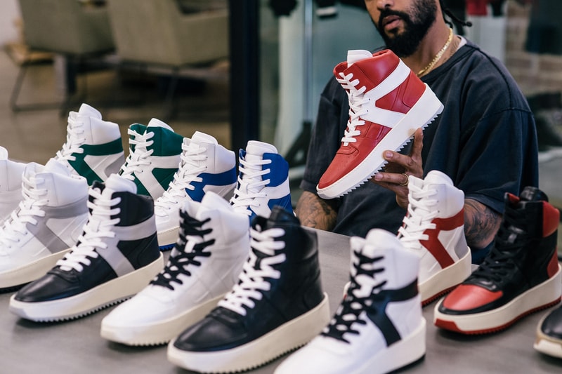 Jerry Lorenzo Fear of God Basketball Sneaker Red Green Blue Bred