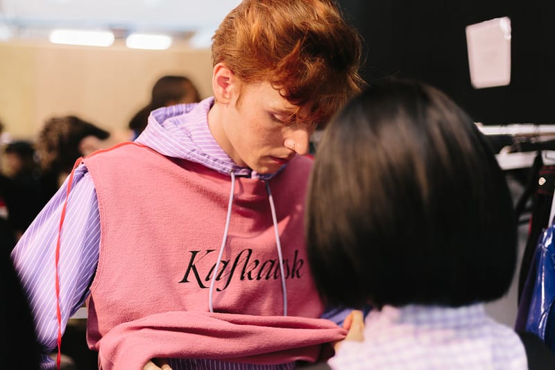 Backstage at John Lawrence Sullivan 2018 Spring/Summer Channeled '80s Germany and More