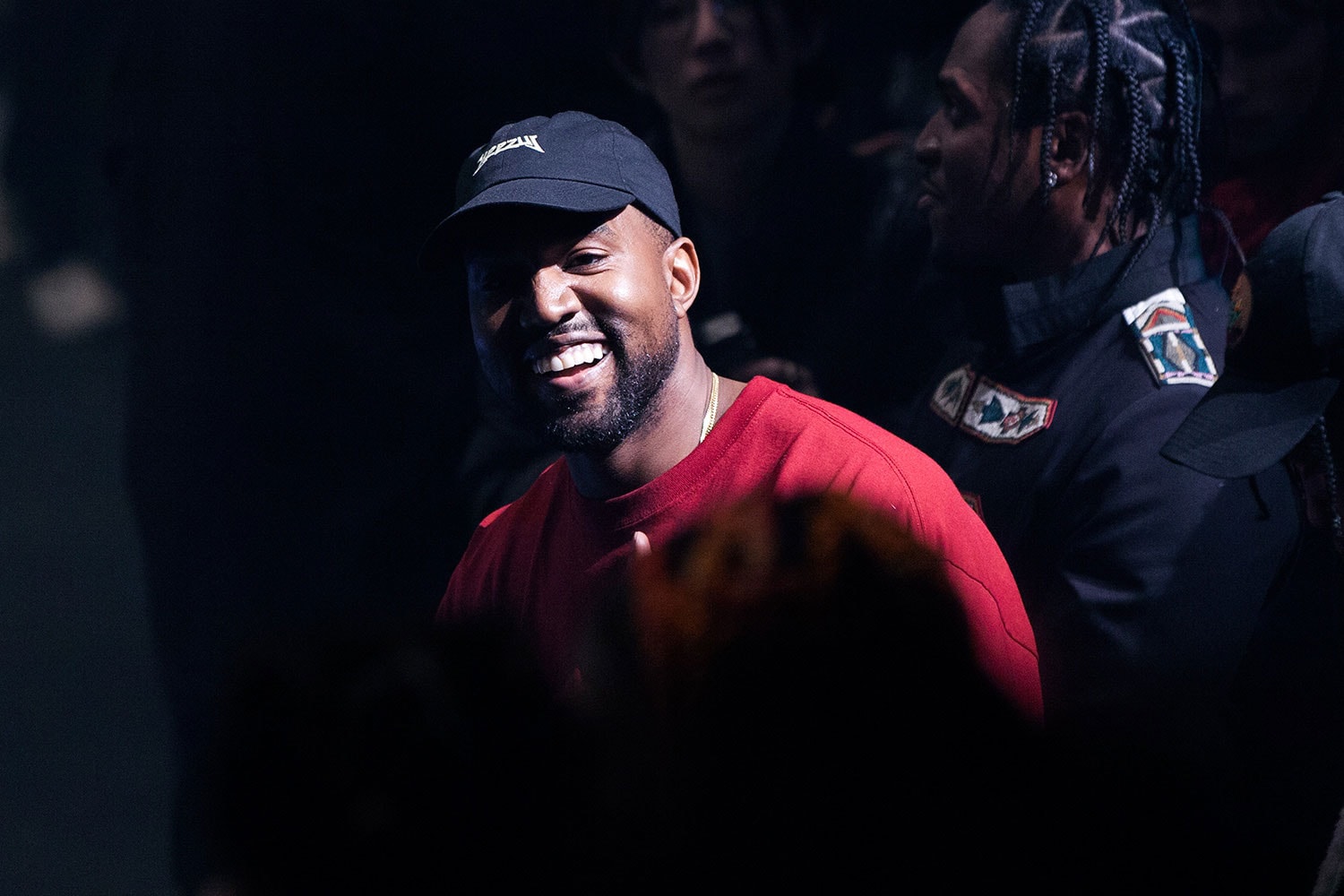Kanye West Wearing Yeezus Hat