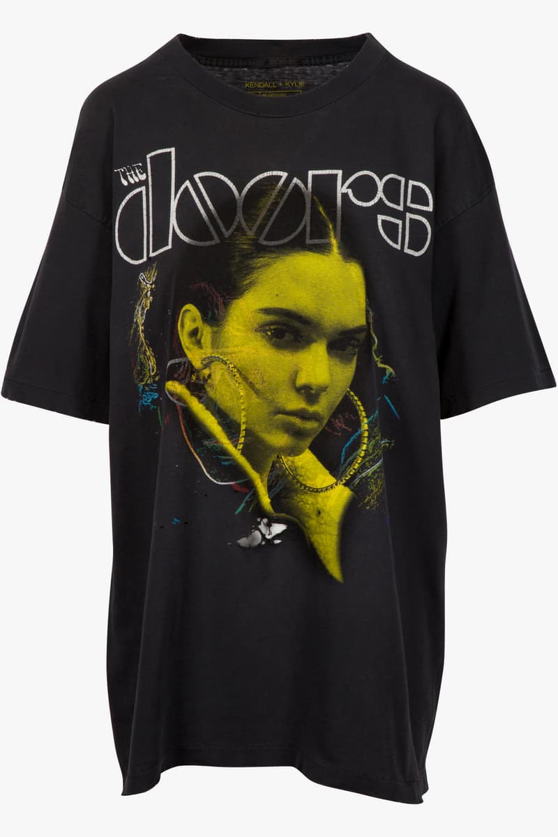 Kendall Kylie Jenner Vintage T-Shirt Collection Tupac Shakur Biggie Smalls Pink Floyd The Doors Apparel Clothing Controversy