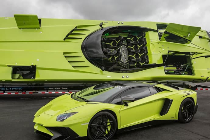 Lamborghini Aventador Super Veloce Custom Speedboat Florida Roadster