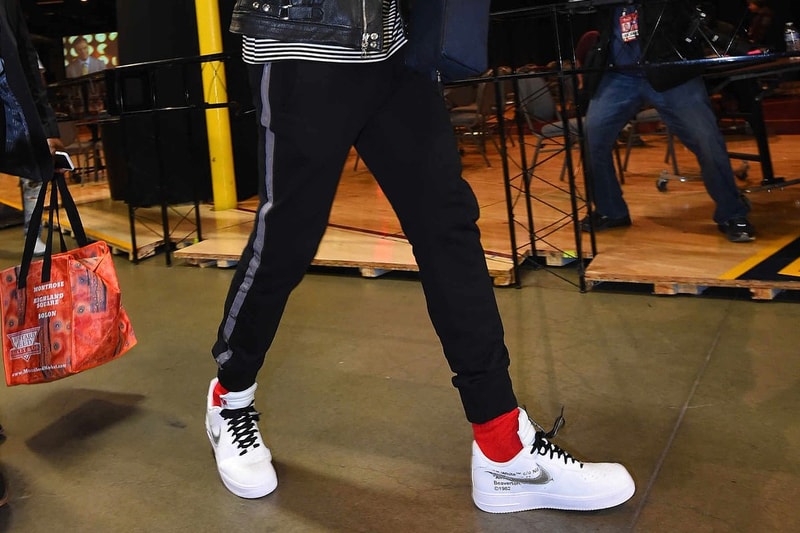 LeBron James Wears OFF-WHITE Nike Air Force 1 Kevin Durant