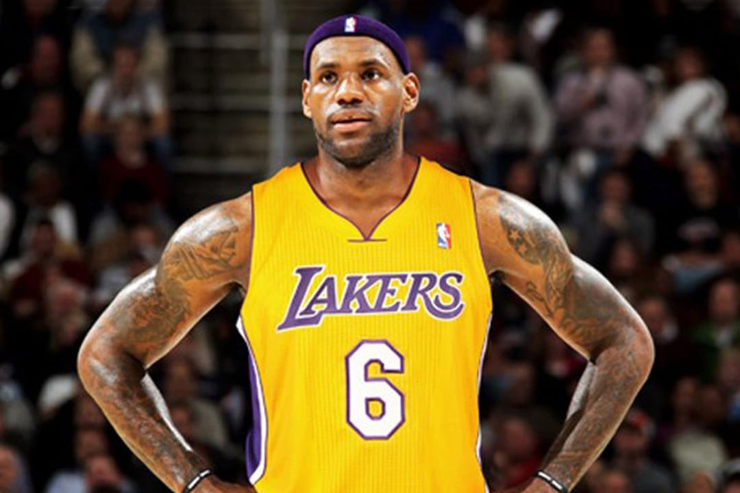 lebron lakers jersey number 6
