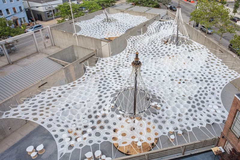 Jenny Sabin Lumen Installation MoMA PS1 Artwork Architecture Design