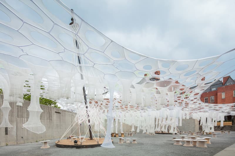 Jenny Sabin Lumen Installation MoMA PS1 Artwork Architecture Design