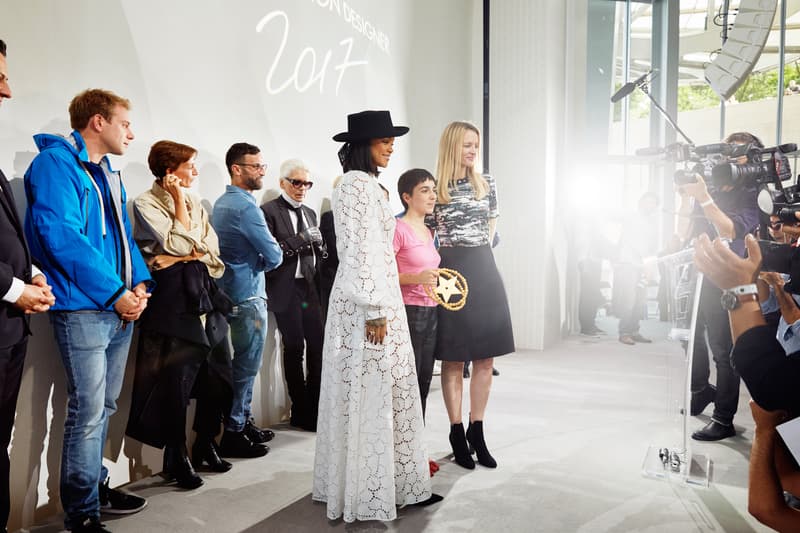 LVMH winners of young fashion designers winners Rihanna Kendall Jenner Karl lagerfeld