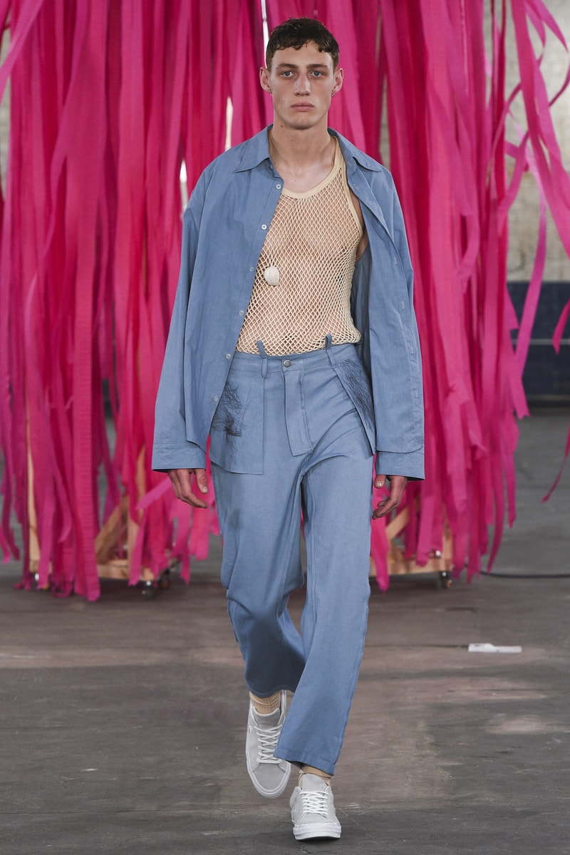 MAN 2018 Spring Summer Collection London Fashion Week Men's Per Götesson Art School Rottingdean Bazaar.