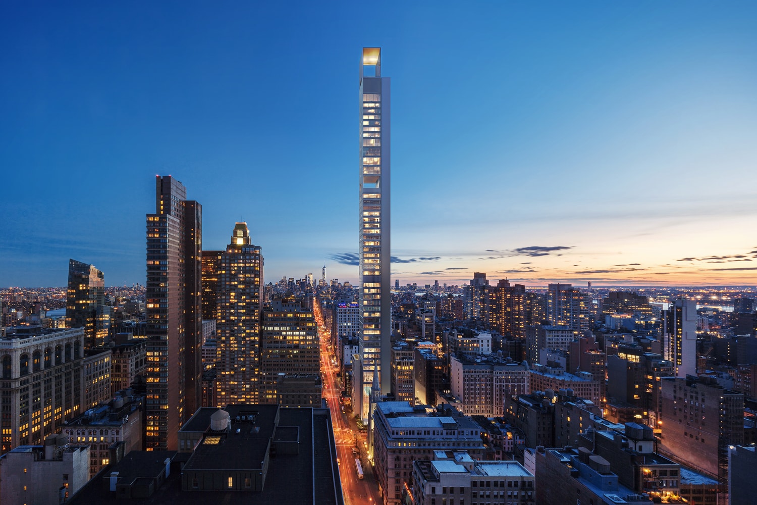 Meganom New York City Skyscraper Plans Boris Kuzinez Five Points Development
