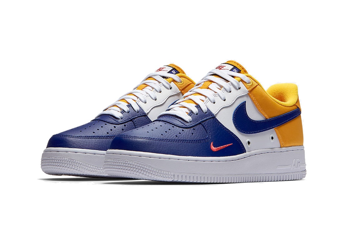 An On-Feet Look At The Nike Air Force 1 Low Mini Swoosh Deep Royal Blue •