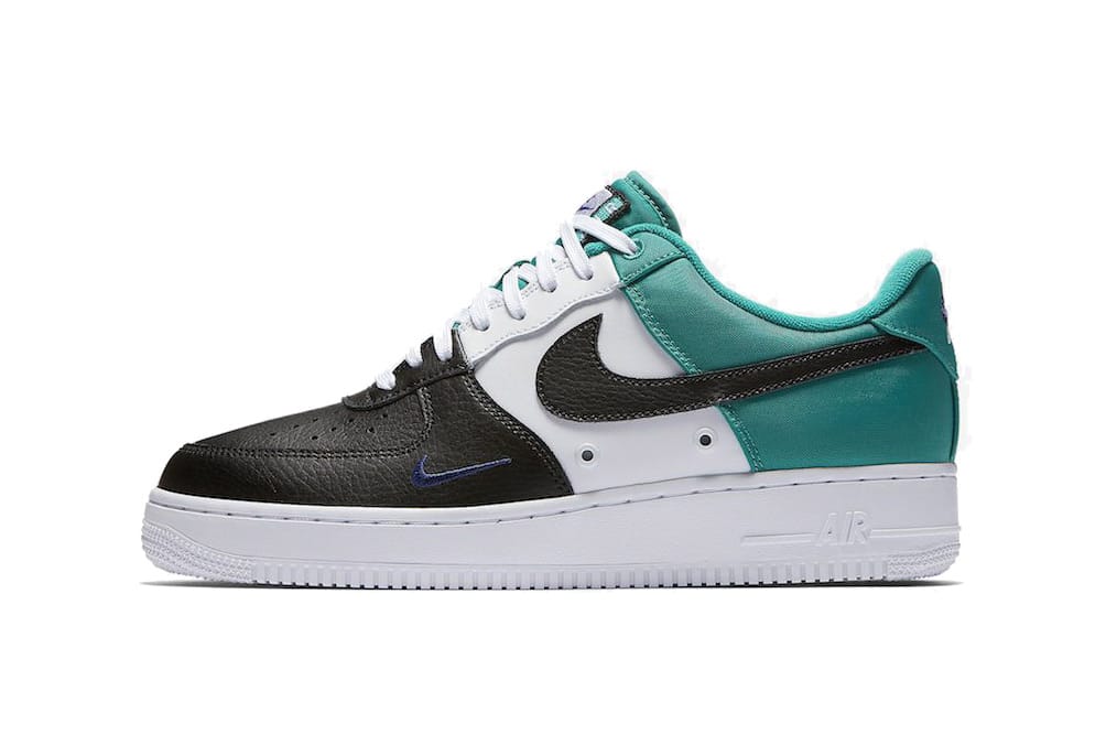 air force 1 with green swoosh