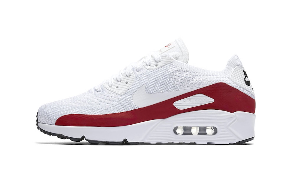 Nike Air Max 90 Ultra 2.0 Flyknit White Red