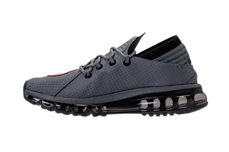 Nike Air Max Flair Cool Grey Solar Red Colorway