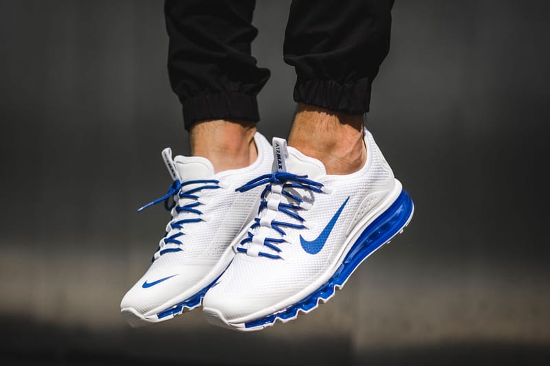 royal blue and white nike air max