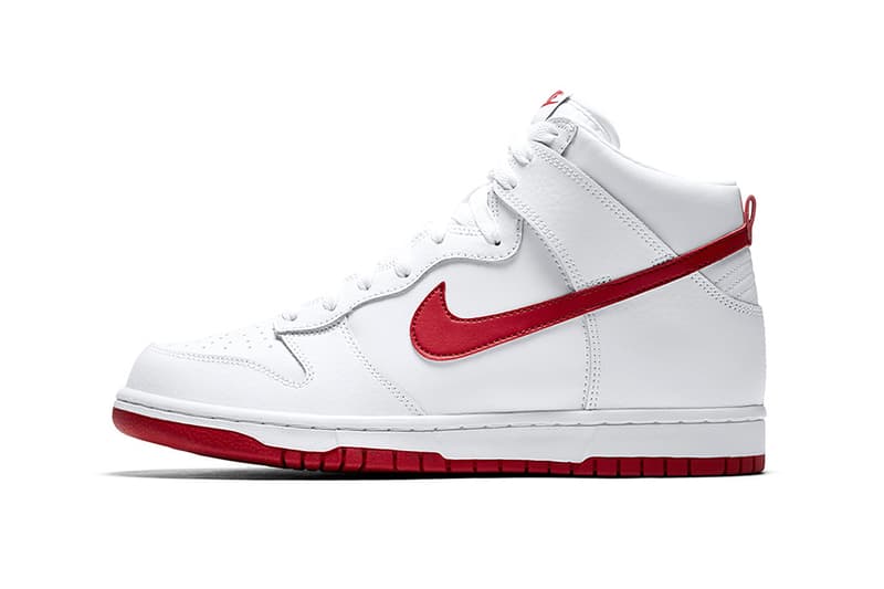 Nike Dunk High Red Black White