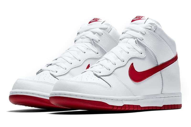 Nike Dunk High Red Black White