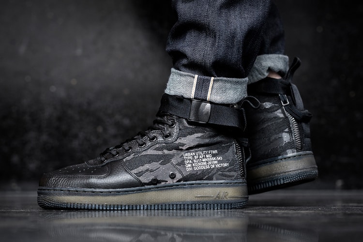 An On-Foot Look at the Nike SF-AF1 Mid "Black Tiger Camo"