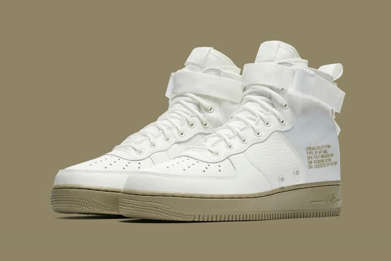 Nike Sf Air Force 1 Mid Neutral Olive Colorway Hypebeast