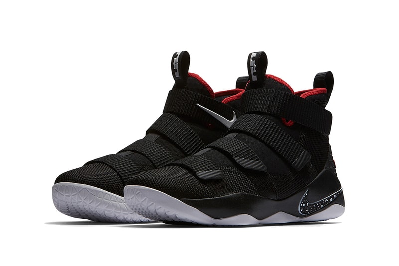 Nike LeBron Soldier 11 Bred Black White University Red