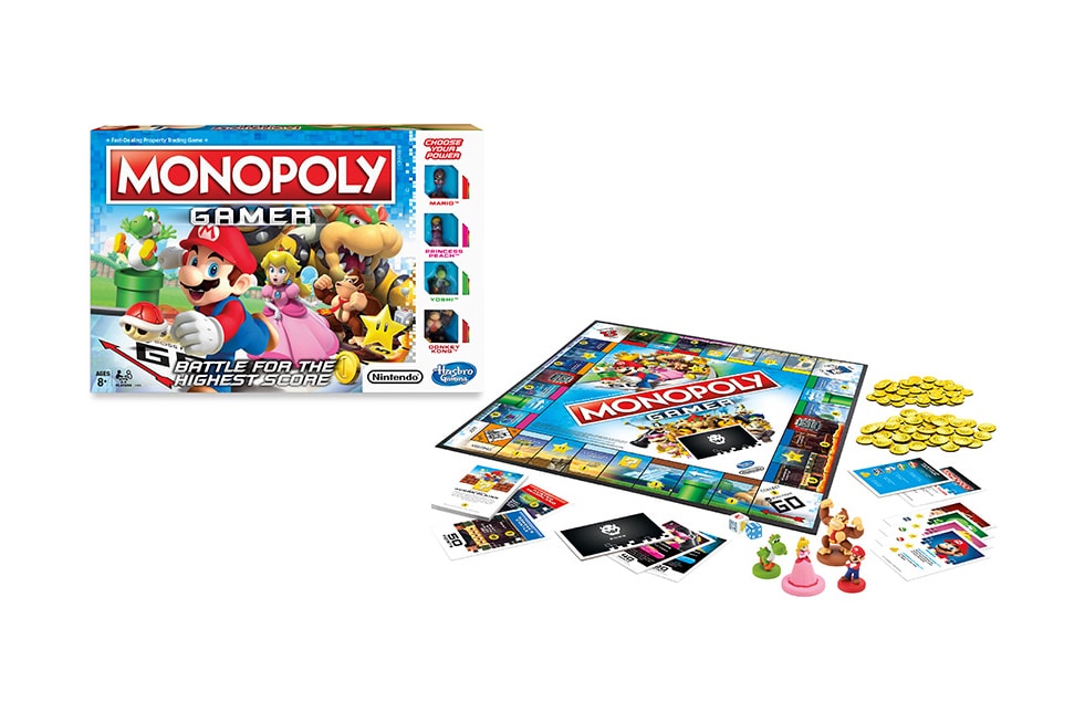 Hasbro Gaming Monopoly Gamer Nintendo's Super Mario characters Gameboard 