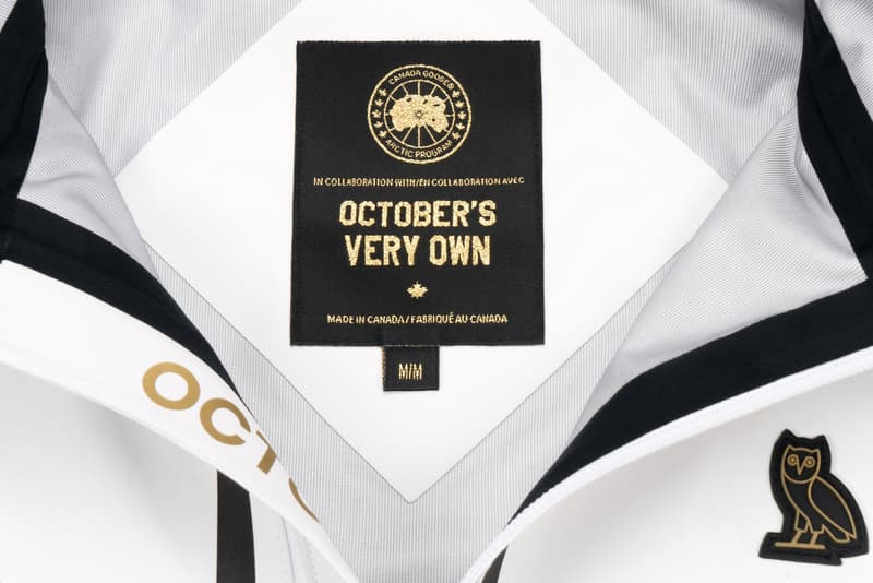 OVO Canada Goose 2017 Spring Collection white black black gold