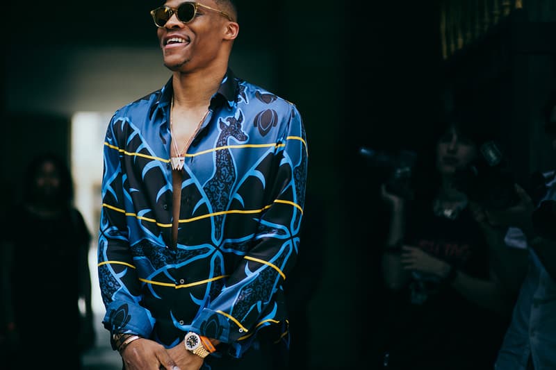 Russell Westbrook Paris Fashion Week Day 2