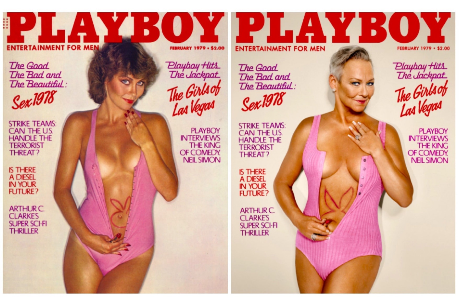 Past Playboy Playmates Recreate Their Cover Issues