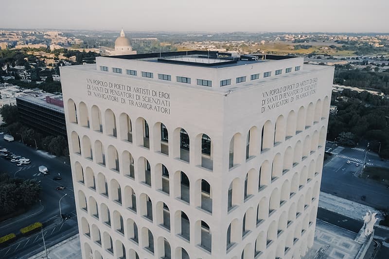 Pokras Lampas Calligraffiti Rooftop Mural Fendi Headquarters Palazzo Della Civiltà Italiana