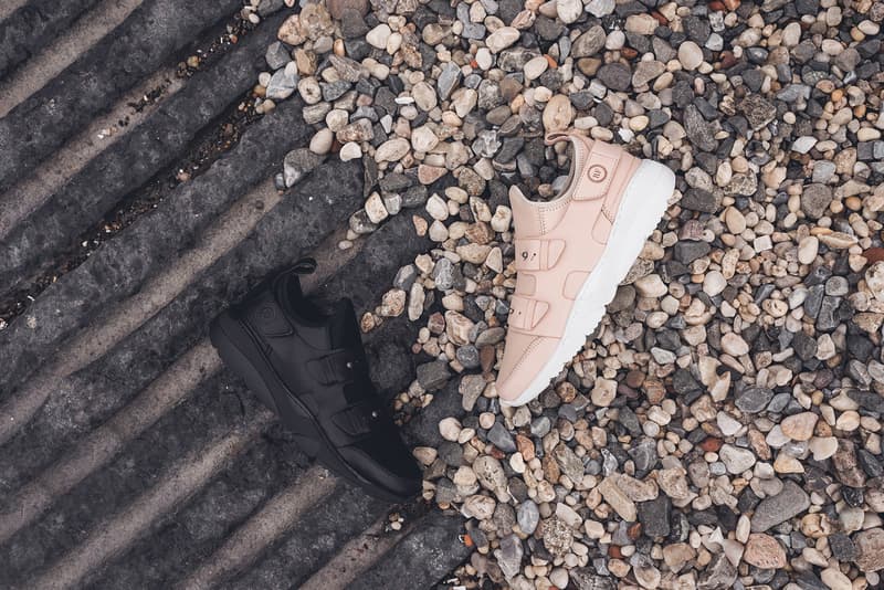 Ronnie Fieg Filling Pieces Sandal Trainer Triple Black Vegtan