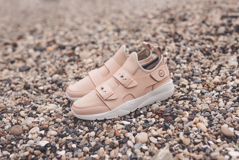 Ronnie Fieg Filling Pieces Sandal Trainer Triple Black Vegtan