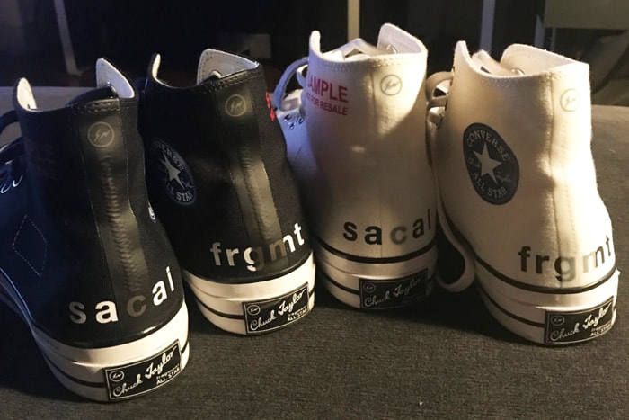 sacai & fragment design Have Collaborated on a Pair of Chucks