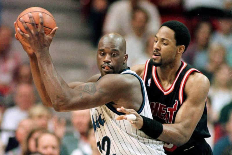 Shaquille O'Neal & Alonzo Mourning 1992 NBA Draft Christian Laettner Orlando Magic Charlotte Hornets David Stern