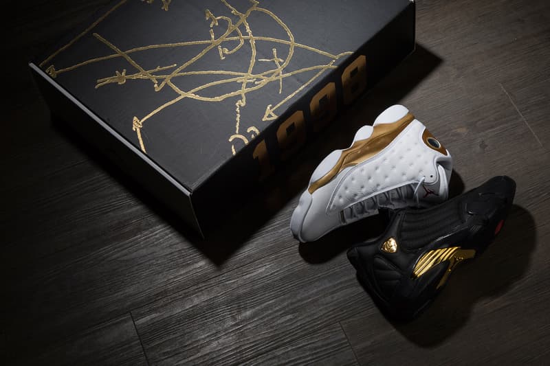 Nike Air Jordan 13/14 DMP Pack Black Gold White