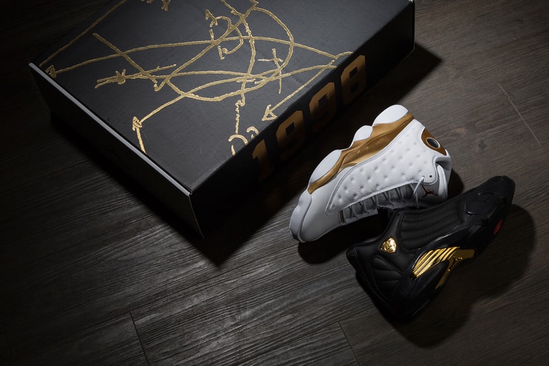 Nike Air Jordan 13/14 DMP Pack Black Gold White