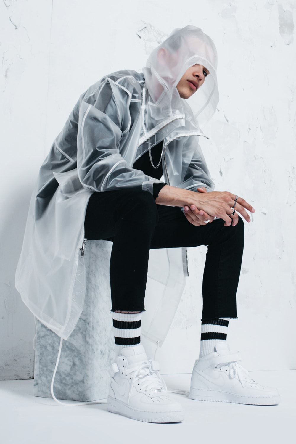 STAMPD Chris Stamp The Mummy Capsule Collection Collaboration Transparent Translucent Trench