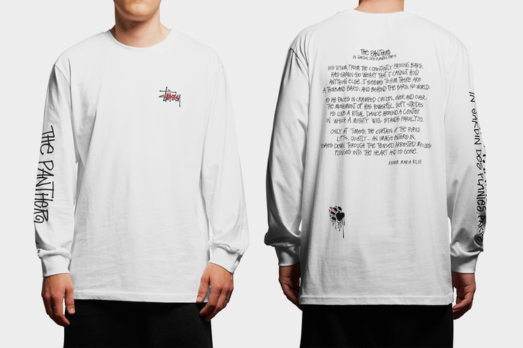 A Closer Look at Stüssy's "Panther" Long-Sleeve Tee Collaboration With 032c