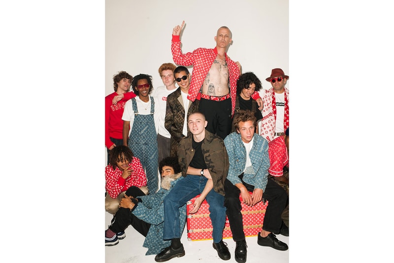 Supreme Louis Vuitton Lookbook Box Logo Monogram Red Brown Blue Camo