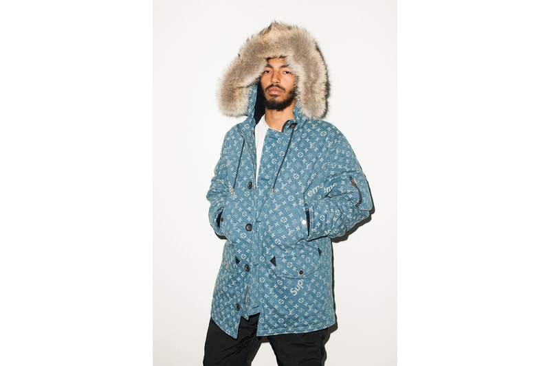 Supreme Louis Vuitton Lookbook Box Logo Monogram Red Brown Blue Camo