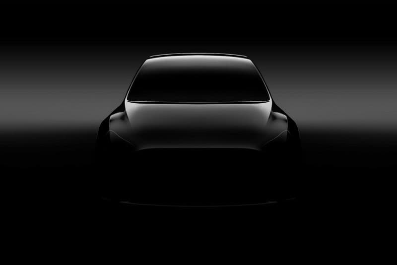 Tesla Model Y Elon Musk Crossover EV First Look Shadow Teaser
