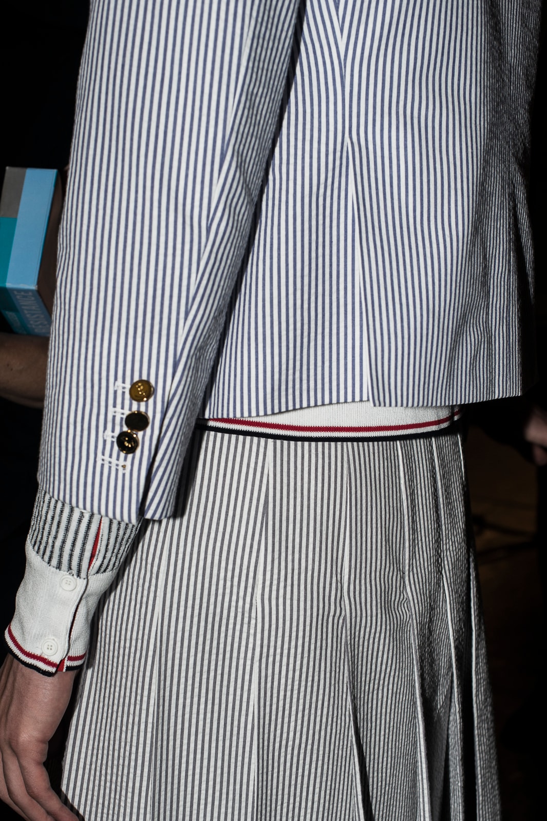 Thom Browne Paris Fashion Week Men's Luxury Suiting Apparel Blazers Trousers